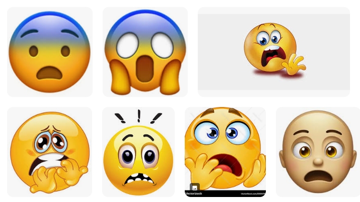 Scared Face Emojis Copy and Paste