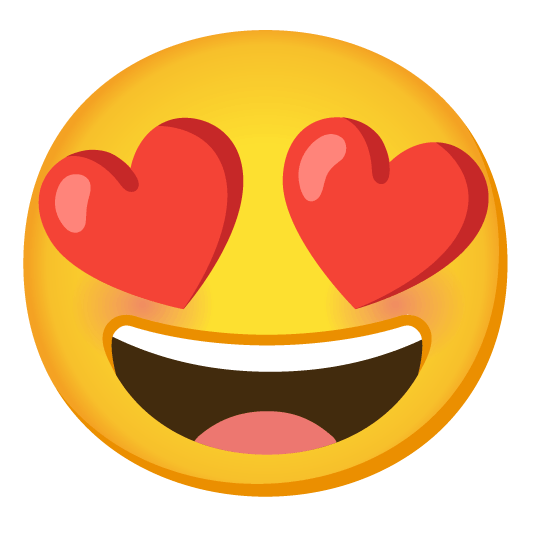 Grinning Face meets Smiling Face with Heart-Eyes – Creative Emoji Combination